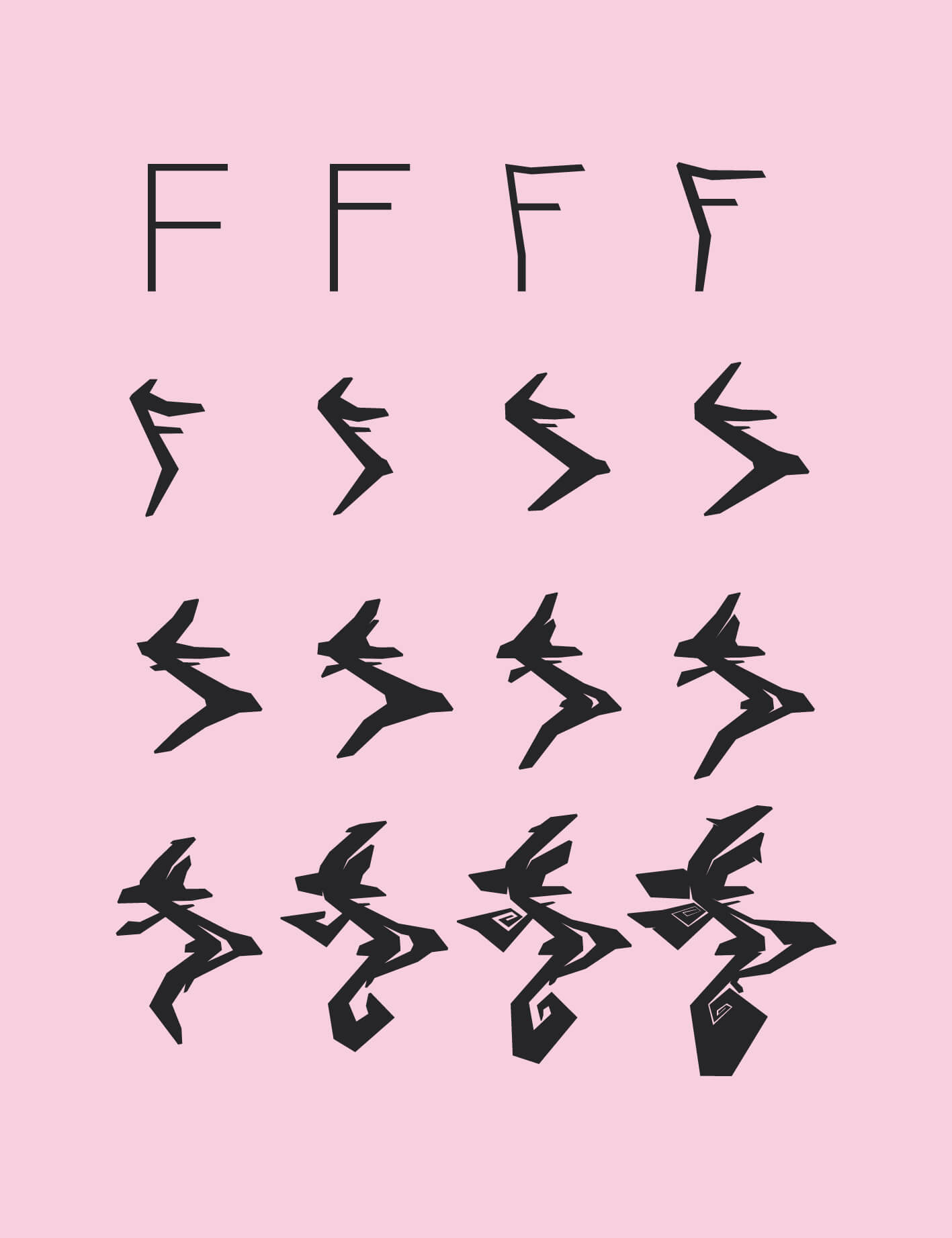 Typographie morphing